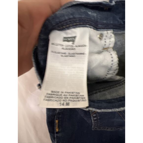 Levi's 515 Ladies Size 14M Bootcut Medium Wash Denim Stretch Mid Rise Jeans - Picture 10 of 13